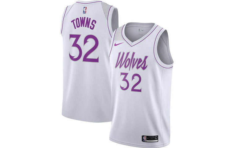 Nike NBA Jersey SW Minnesota Timberwolves Downs 3 2 White BQ1167-101