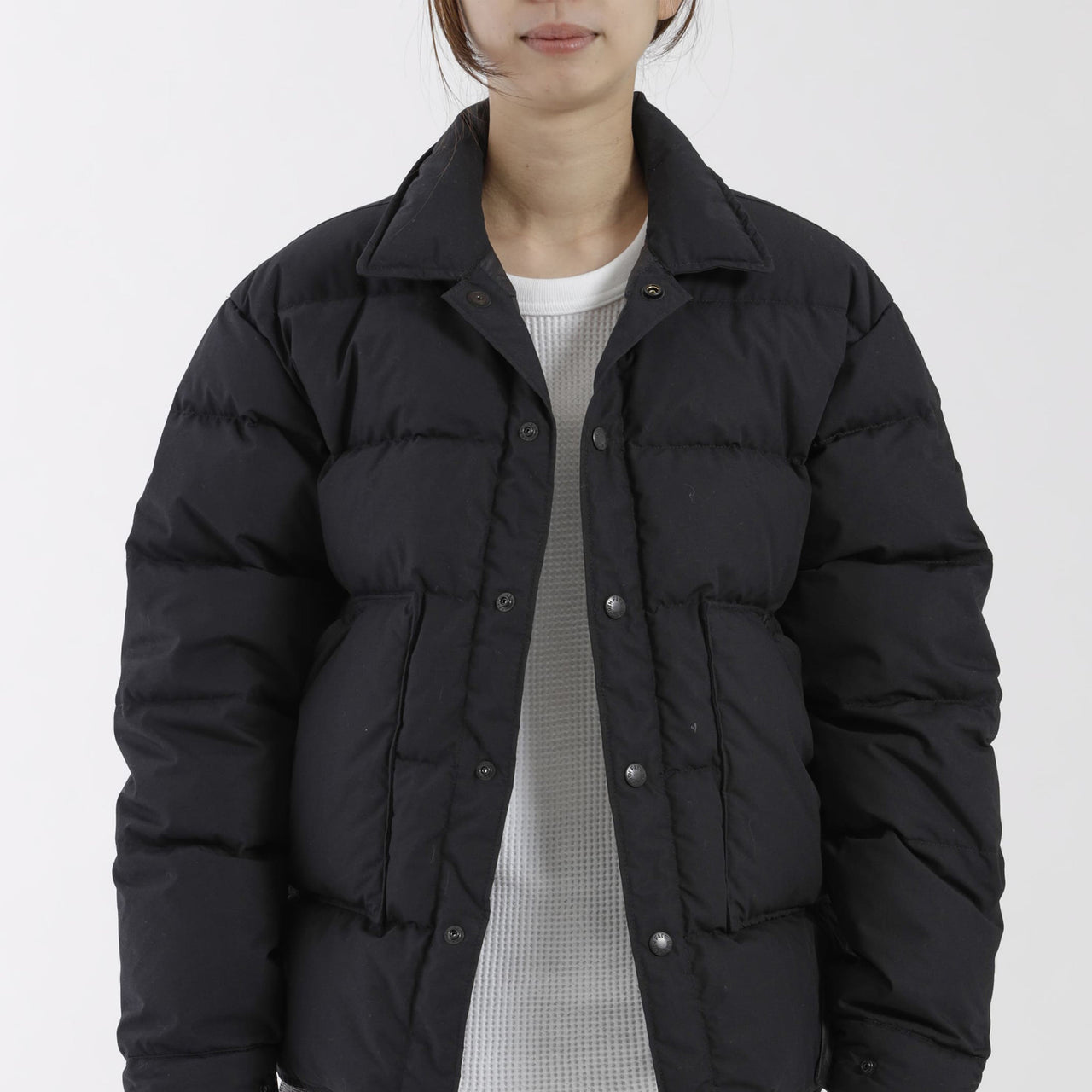 THE NORTH FACE PURPLE LABEL Midweight 65/35 Stuffed Shirt Jacket TNF Unisex Black ND2962N-K