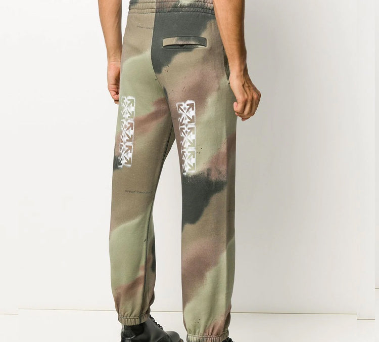 Off-White Mens Fw20 Camouflage-print Track Pants OMCH030E20FLE0036001