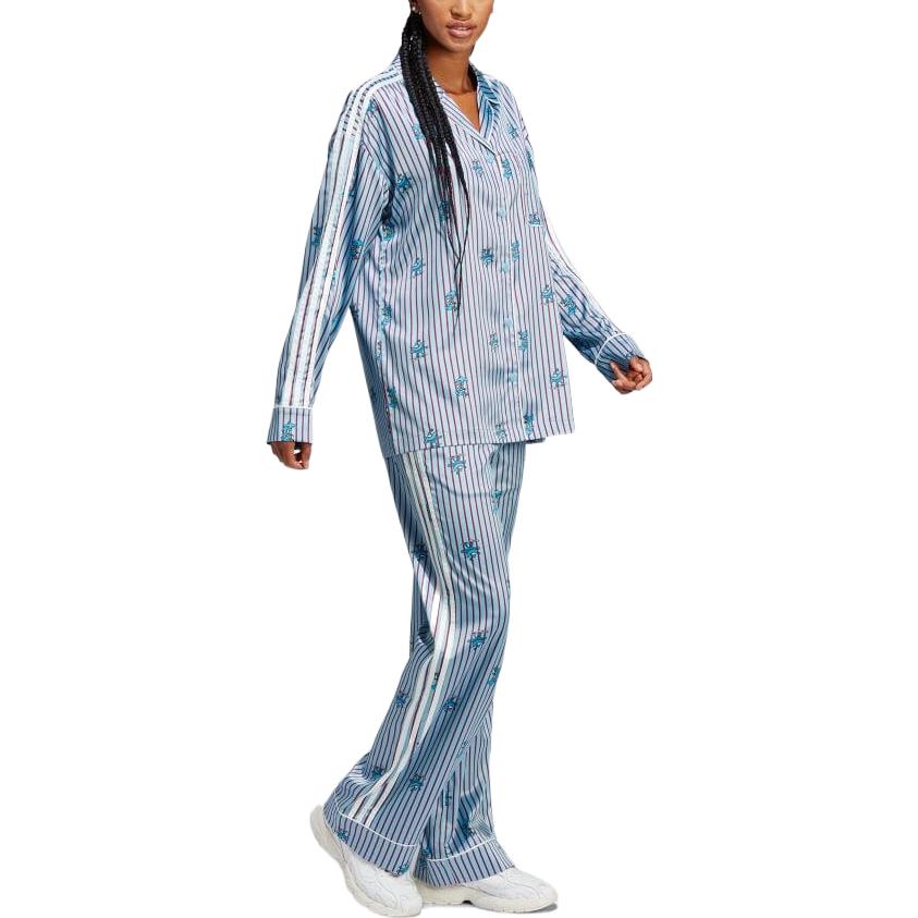 (WMNS) adidas Satin Xmas Top 'Blue' HY4571