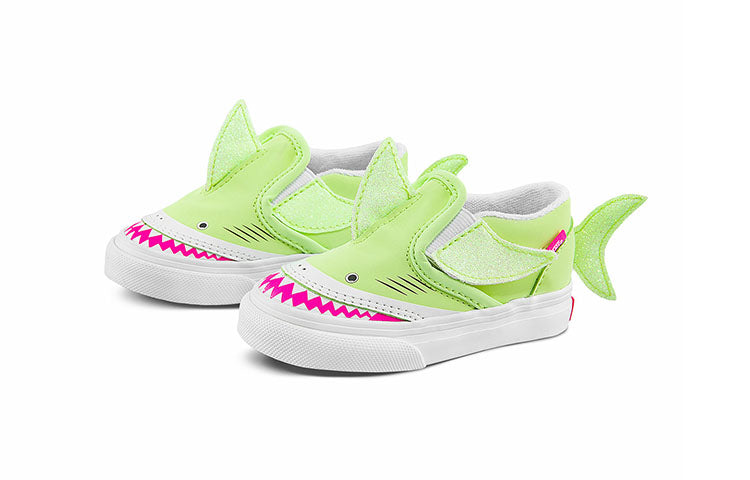 Vans Slip-On V Low Tops Casual Skateboarding Shoes Green VN0A7Q4ZBHM
