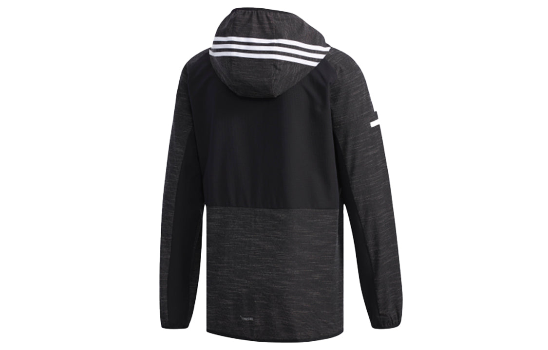 adidas M 247 CL JK S19 Sports hooded Woven Jacket Black DV1139