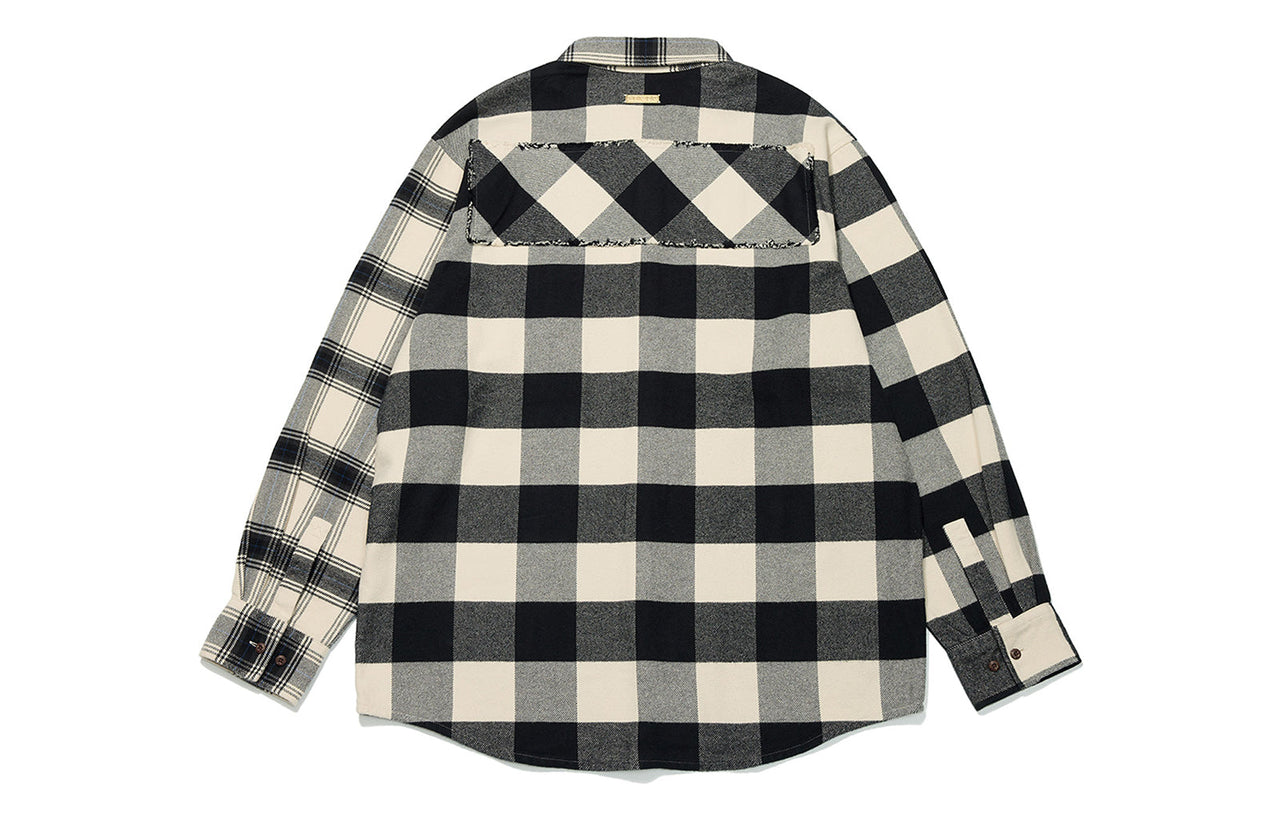 Li-Ning Rijindoujin Leisure Plaid Shirt 'Grey' ASHT001-3