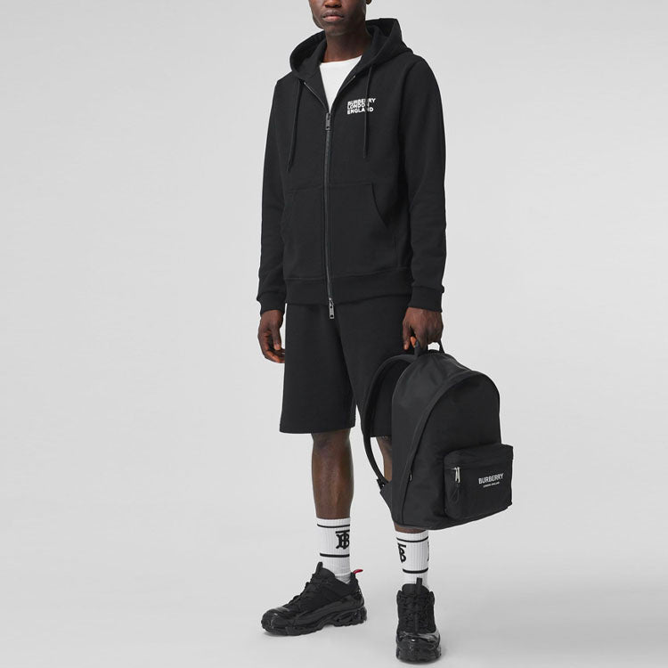 Men's Burberry Love Alphabet Printing Black 80375821