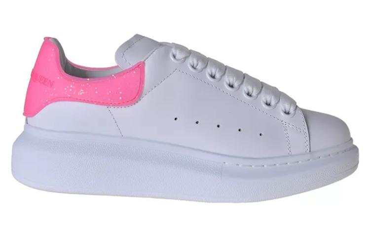 (WMNS) Alexander McQueen Oversized Sneakers 'White Bright Pink' 718157WIAF19753
