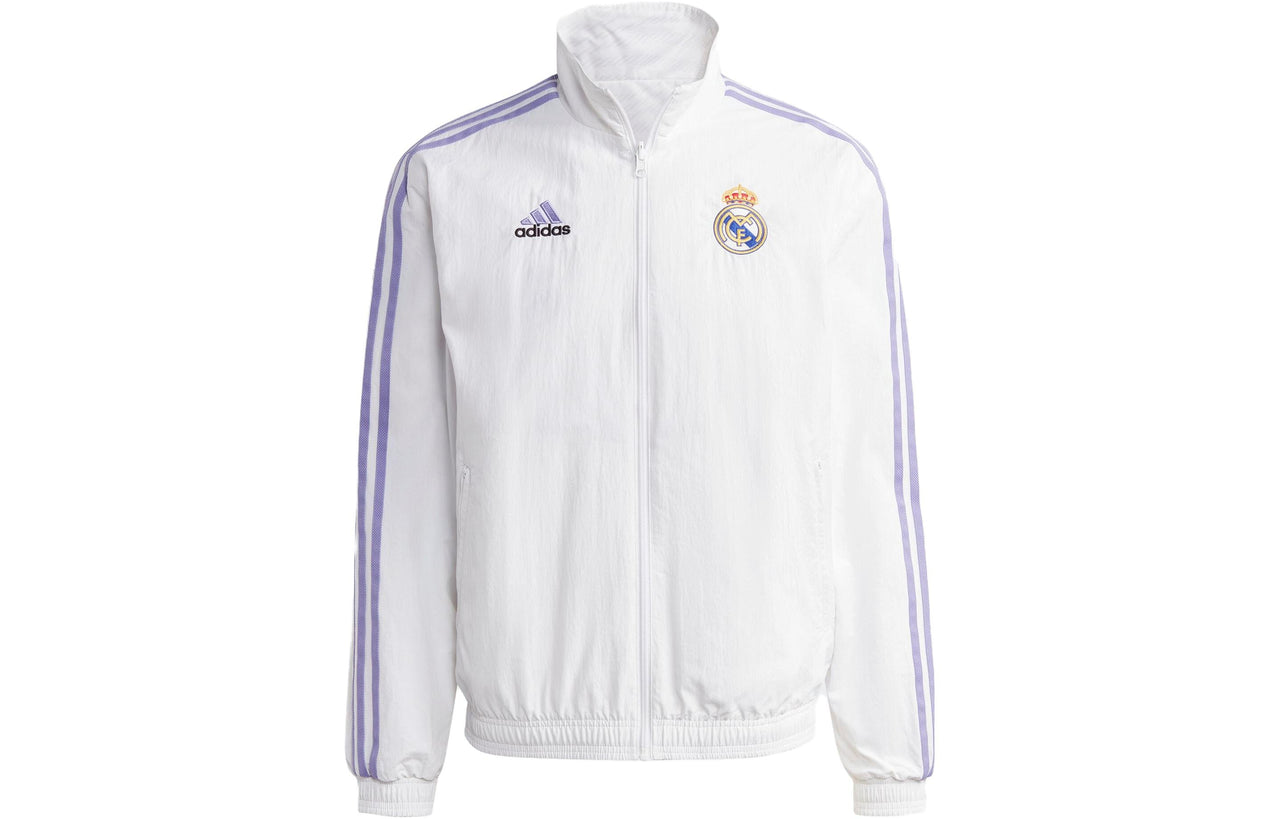 adidas Real Madrid Anthem Reversible Jacket Asia Sizing 'White' HT6458