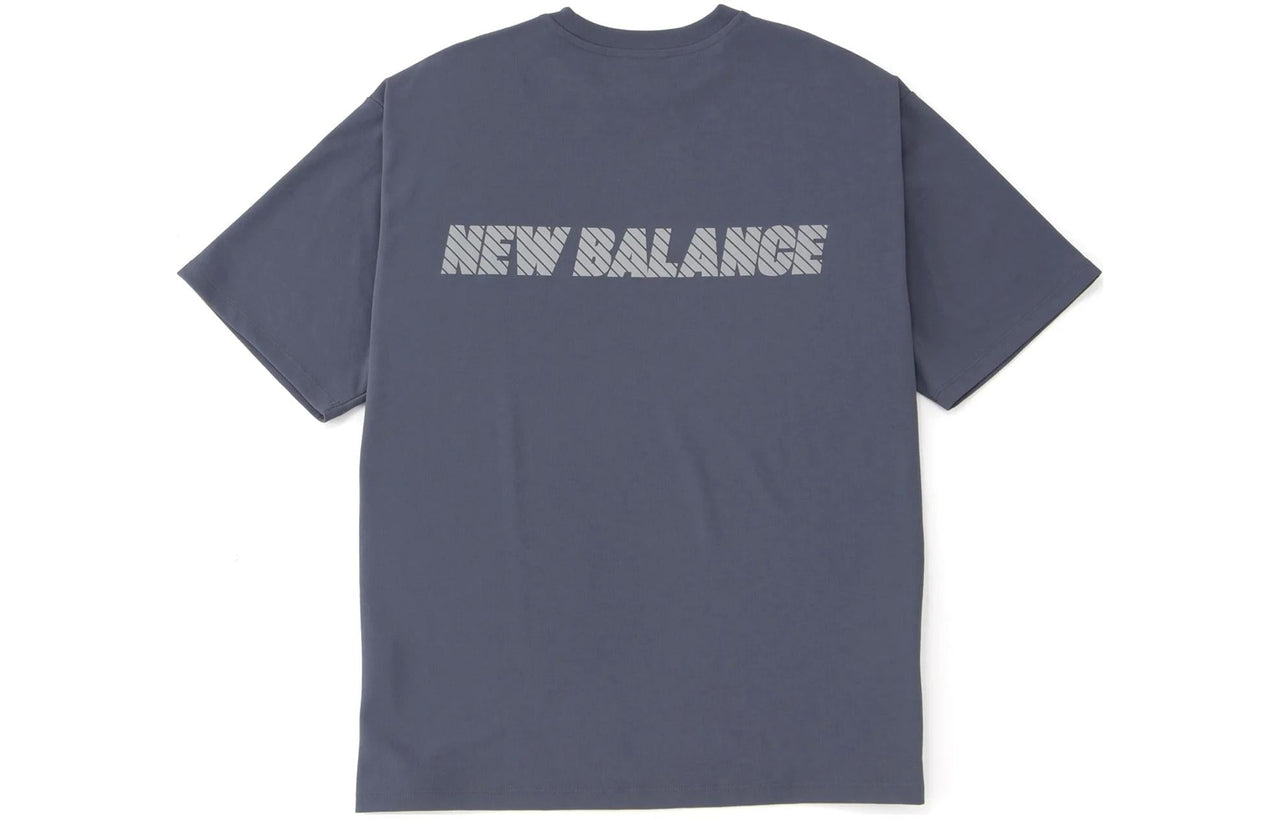 New Balance MET24 Reflection NB Logo T-Shirt Asia Sizing 'Graphite' AMT45005-GT