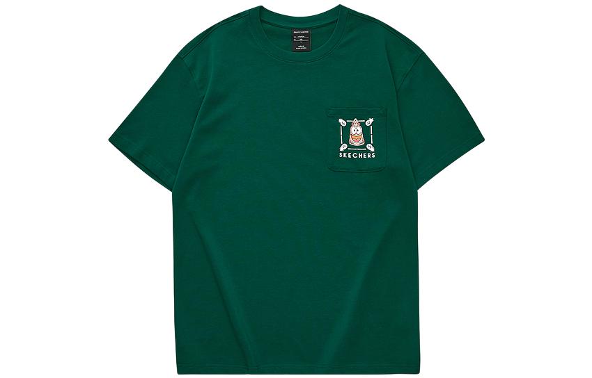 Skechers x SpongeBob Graphic T-Shirt 'Green White' L222M069-00XW