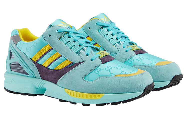adidas x GUCCI ZX 8000 Sneakers 'Aqua Blue Yellow Brown' 721936-AAA9L-4644