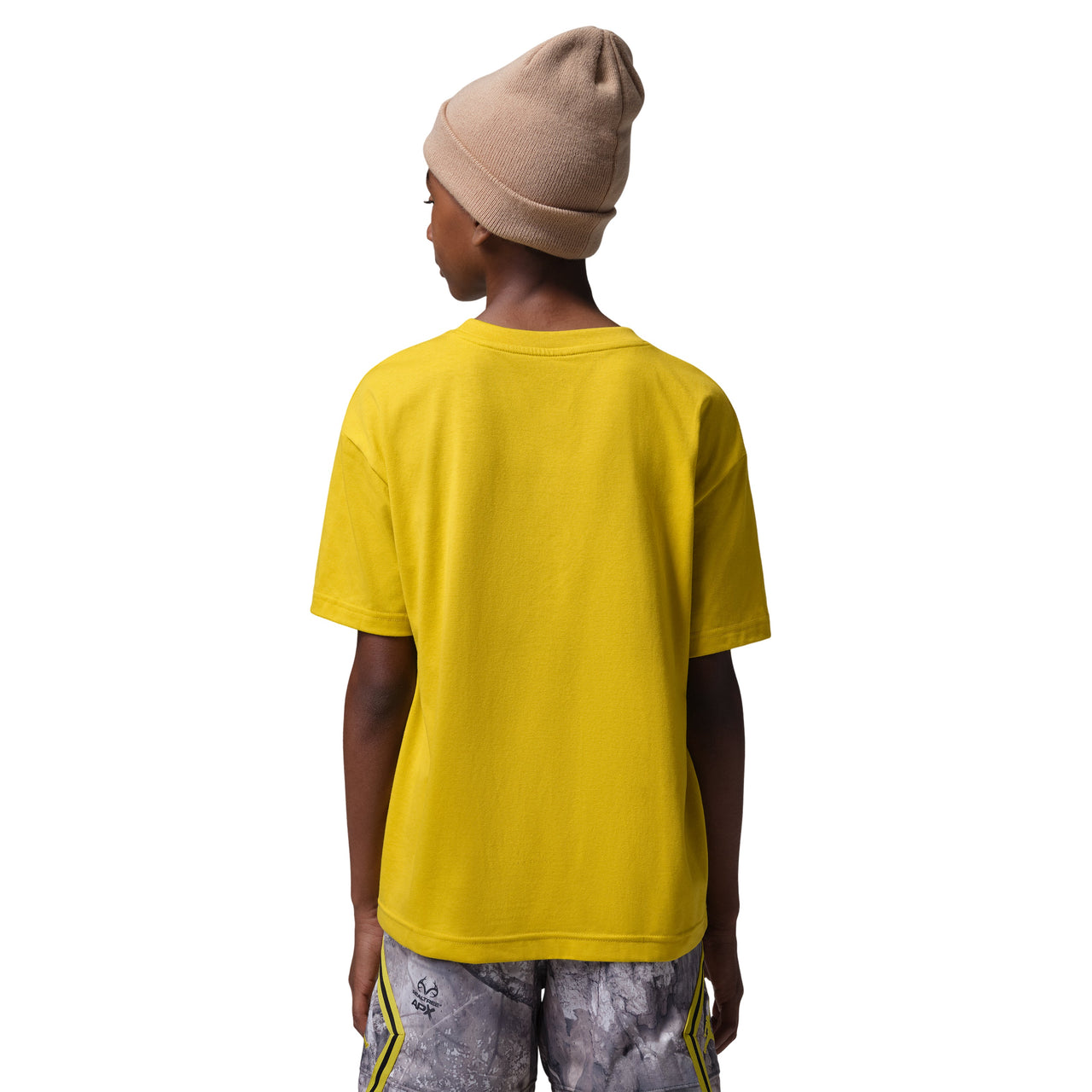 (GS) Jordan Brooklyn Realtree T-Shirt 'Bright Citron' 95G273-Y3X