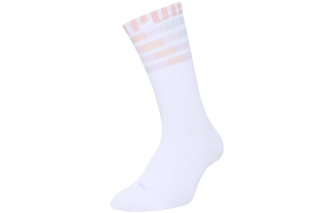 PUMA 3 Pack Seasonal Crew Socks 'White Pink' 935100-06