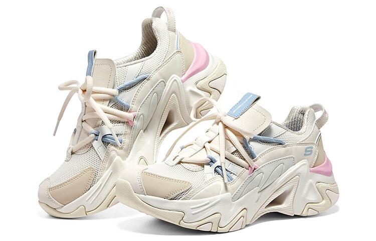 (WMNS) Skechers Stamina V3 'Cream Pink Blue' 896228-NTMT