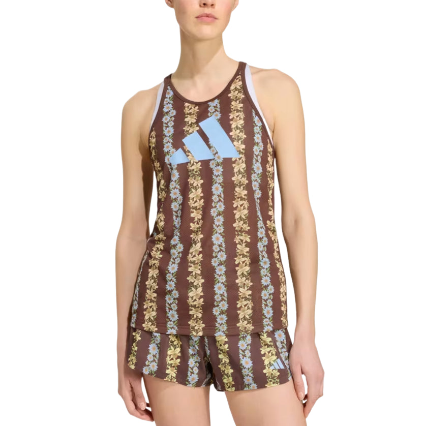 (WMNS) adidas x Farm Rio Training Tank Top Asia Sizing 'Auburn Clear Sky Multicolor' KU2067