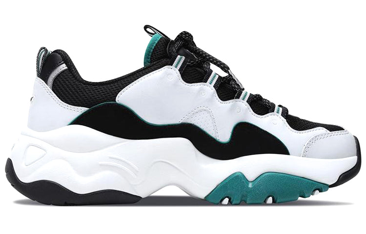 Skechers D'Lites 3.0 low running Shoes Black/White/Green 999878-WGRN