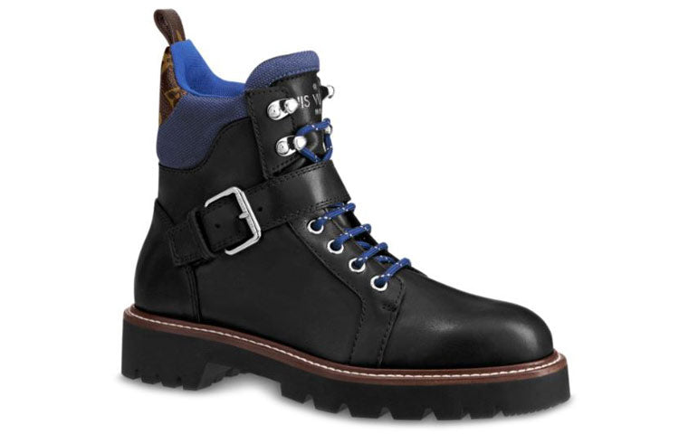 (WMNS) LOUIS VUITTON shoes Martin boots 'Blue Black' 1A5LQD