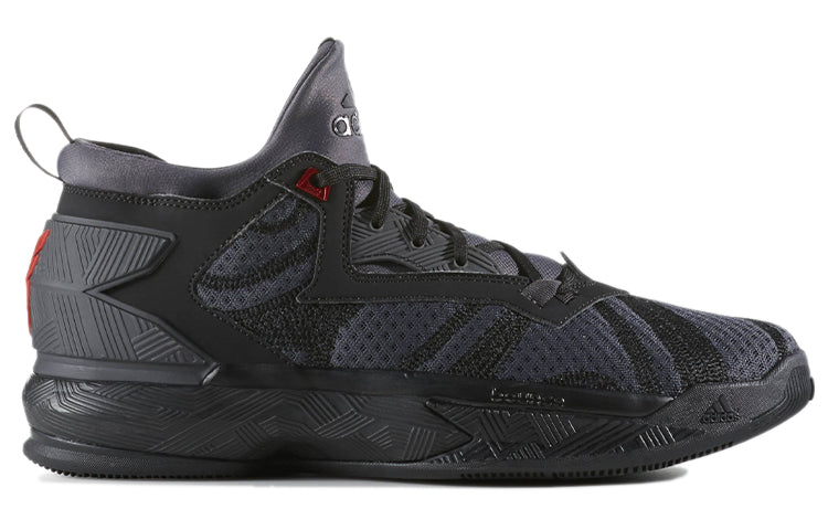 adidas D Lillard 2 'Core Black Vivid Red' B42355