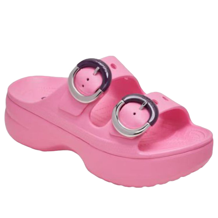 (WMNS) Crocs Saturday Platform Dipped Buckle Sandal 'Pink Lemonade' 213246-669