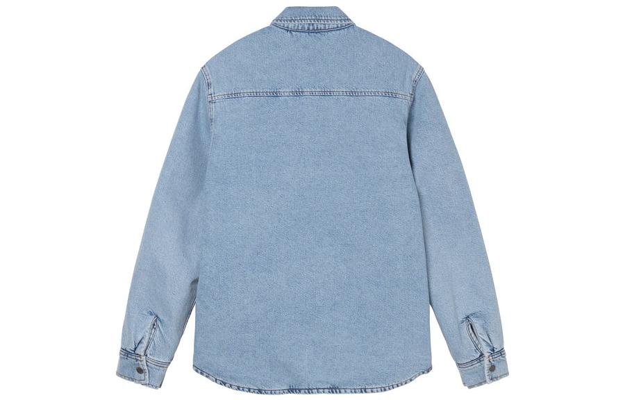 Stussy Sherpa Lined Shirt 'Blue' 1110244
