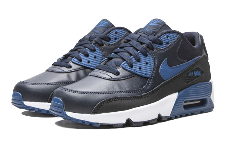 (GS) Nike Air Max 90 LTR Leather Low-Top Blue 833412-402