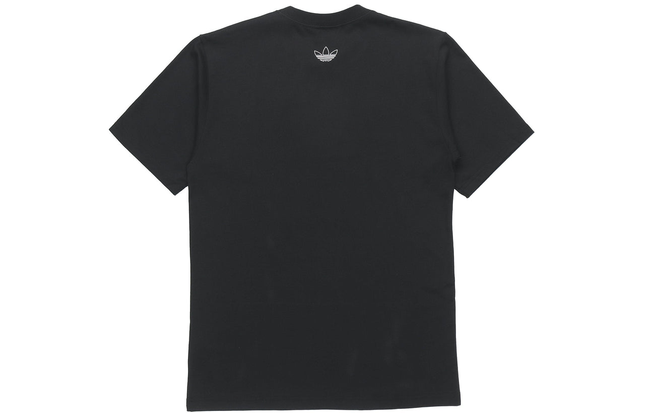 adidas originals Athleisure Casual Sports Short Sleeve Black DV3284