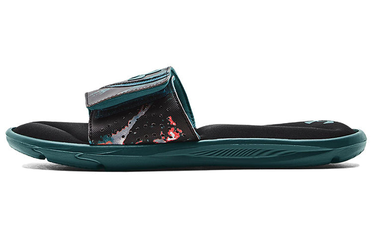 Under Armour Ignite 6 Graphic Strap Slide 'Color Splash - Tourmaline Teal' 3024450-009