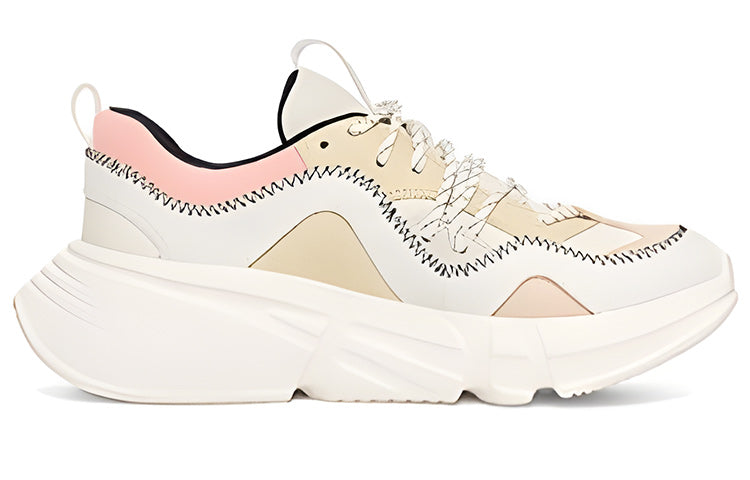 (WMNS) UGG Calle Lace 'White Beige Pink' 1125021-WHM