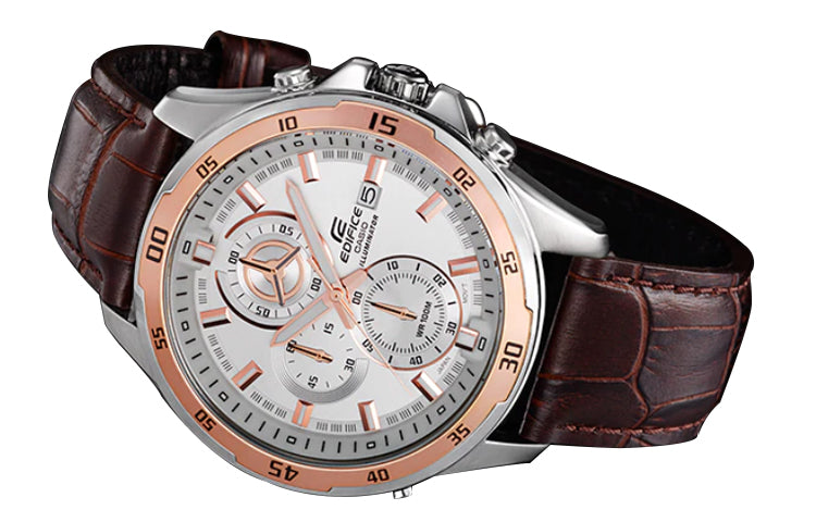 CASIO EDIFICE Quartz White Dial Mens White Analog EFR-547L-7A