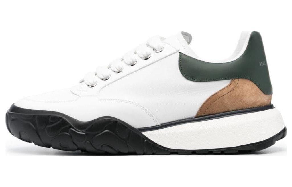 Alexander McQueen Calzature Court Sneaker 'White Black Brown' 750365W4WL28850