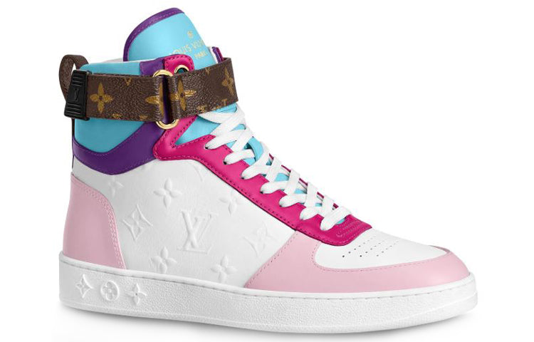 (WMNS) LOUIS VUITTON LV Boombox High-top Sport Shoes Pink/White 1A87QX
