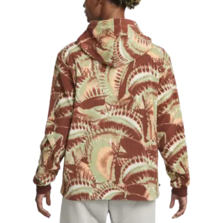 Nike printed hooded zipped jacket 'Brown' DQ6116-217