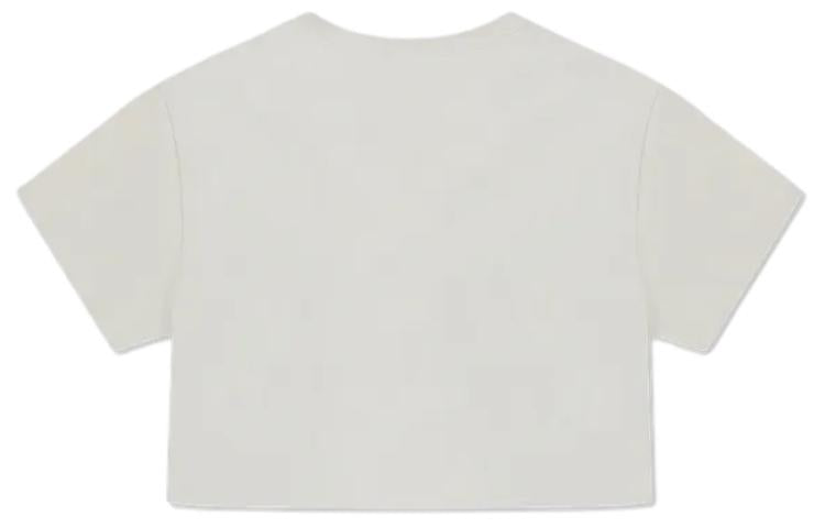 (WMNS) Converse Retro Chuck Cropped T-Shirt Asia Sizing 'Egret' 10026367-A03