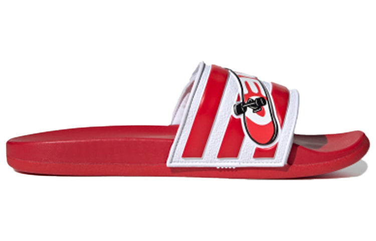 adidas neo Adilette Comfort Adj Yellow Crossover Red White Unisex Slippers 'Red White' FY3040