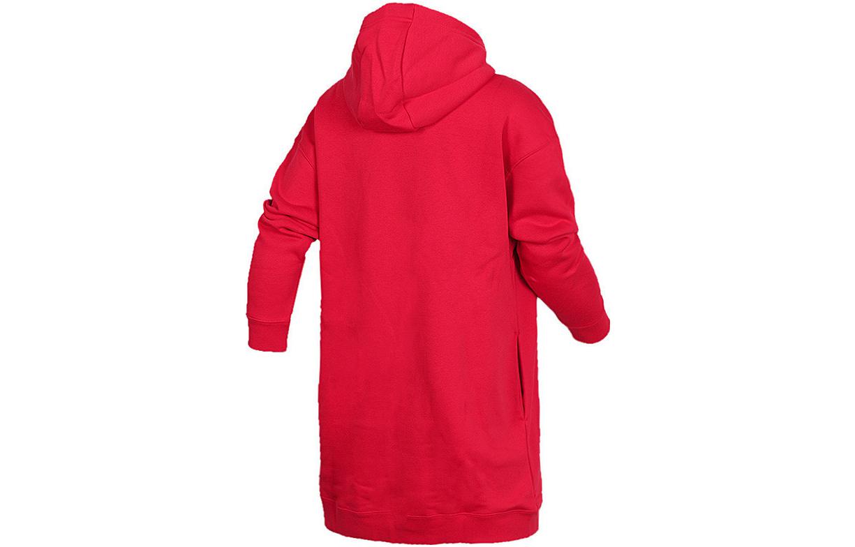 (WMNS) Nike Air Hooded Dress 'Red Black' AH0236-657