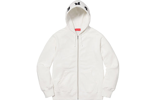 Supreme FW18 Bone Zip Up Hood Jacket 'White' SUP-FW18-113