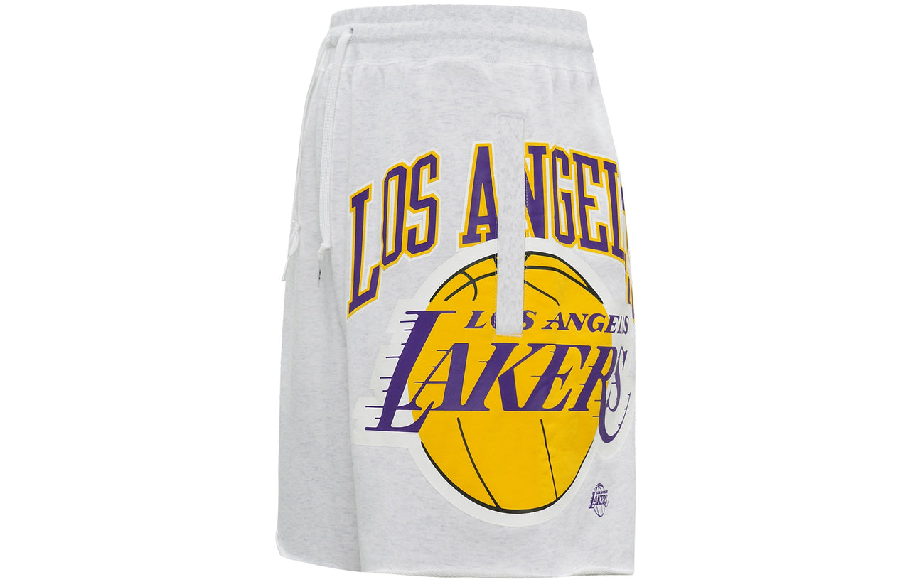 شورت رياضي كاجوال قابل للتنفس من Nike Los Angeles Lakers Basketball Athleisure رمادي فاتح DB1956-051