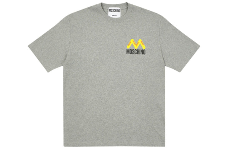 PALACE Moschino Crossover Back Large Alphabet logo Short Sleeve Unisex Gray ZCA070313181485