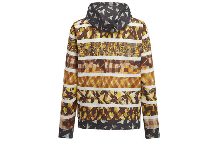 FENDI Botanical Print zip-up Hoodie FY0984ABP7