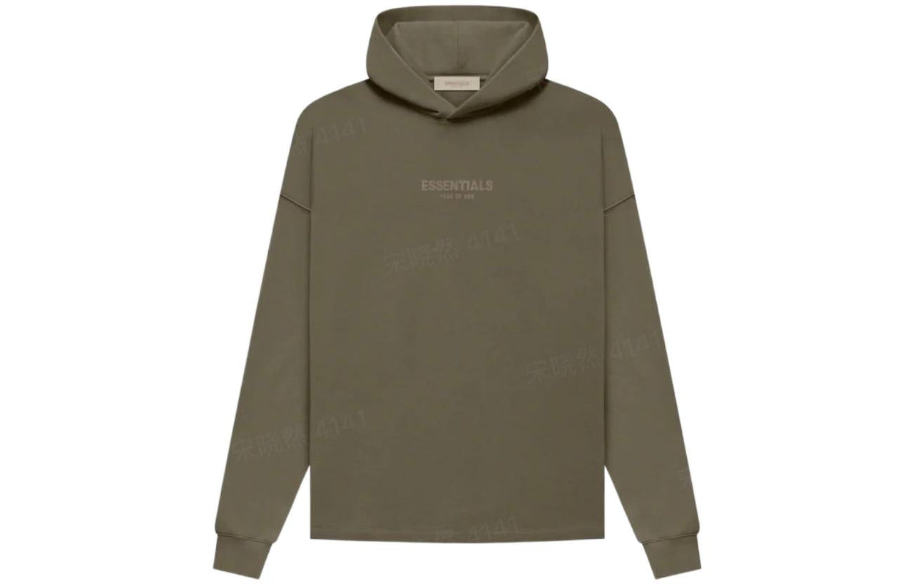 هودي مريح من Fear of God Essentials FW22 "خشبي" FOG-FW22-603