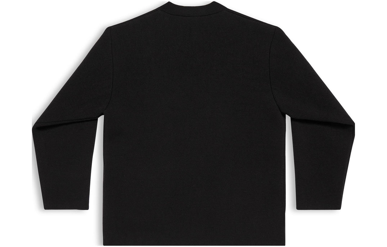 (WMNS) Balenciaga FW23 Cardigan 'Black Double Faced Wool Knit' 771671T16751000