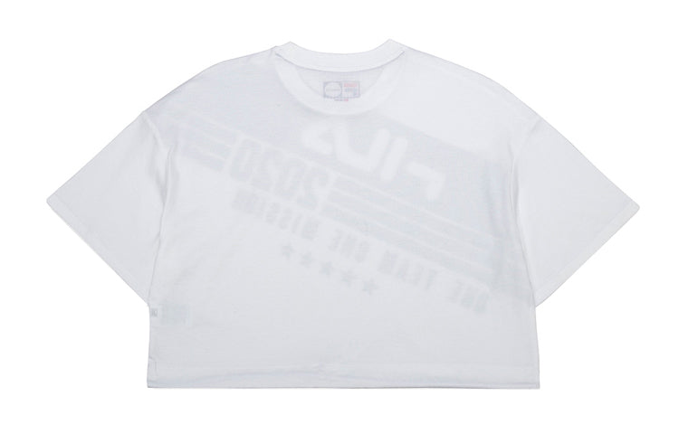FILA FUSION Loose Dropped Shoulder Sleeves Short Sleeve White T11W032101F-WT