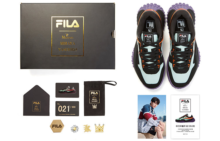 (WMNS) Fila x MIHARA YASUHIRO Running Shoes Black/Purple T12W034102FMB