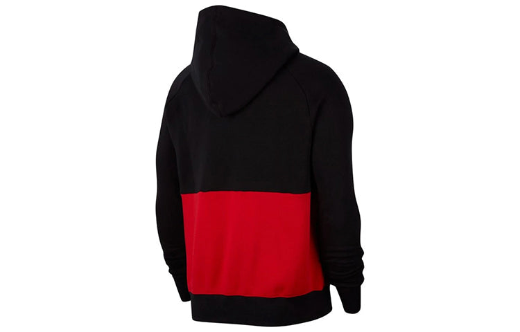 Men's Nike Air Contrasting Colors Logo Printing Sports Black White Red Colorblock CJ4824-011