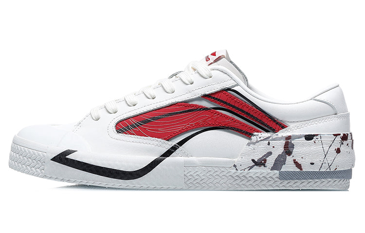 (WMNS) Li-Ning Weiwu Paris Fashion Week Vintage Shoes 'White Red' AECR038-3