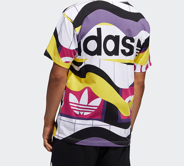 adidas originals Casual Sports Round Neck Short Sleeve White FM1553