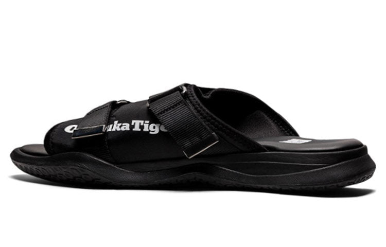 Onitsuka Tiger Ohbori Slider Stylish Sports Black Sandals 1183B499-001