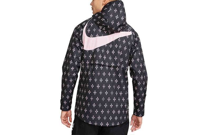 Nike Paris Saint-Germain Casual Soccer/Football Sports Woven Long Sleeves hooded Jacket Black DB4575-010