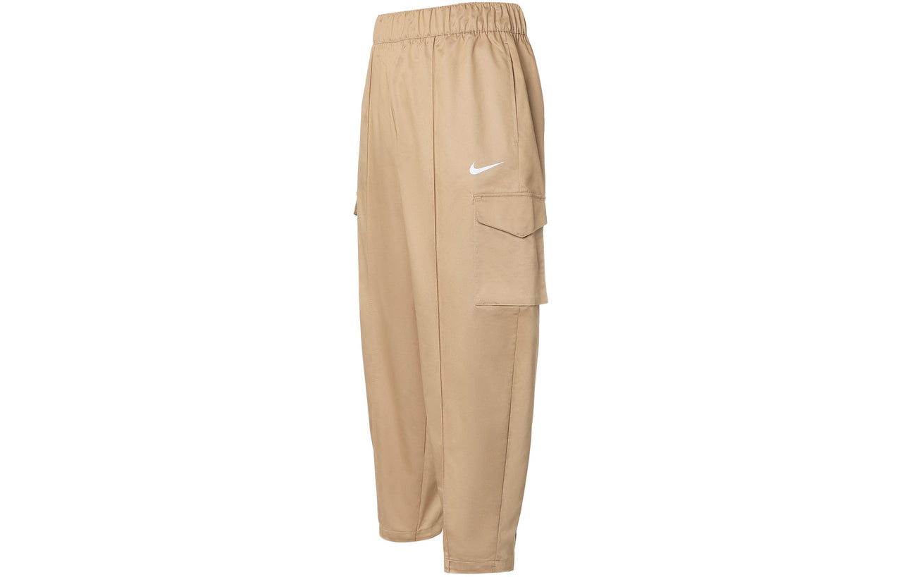 (WMNS) Nike Sportswear Essentials Woven High Waist Long Pants/Pants Yellow DD5984-200