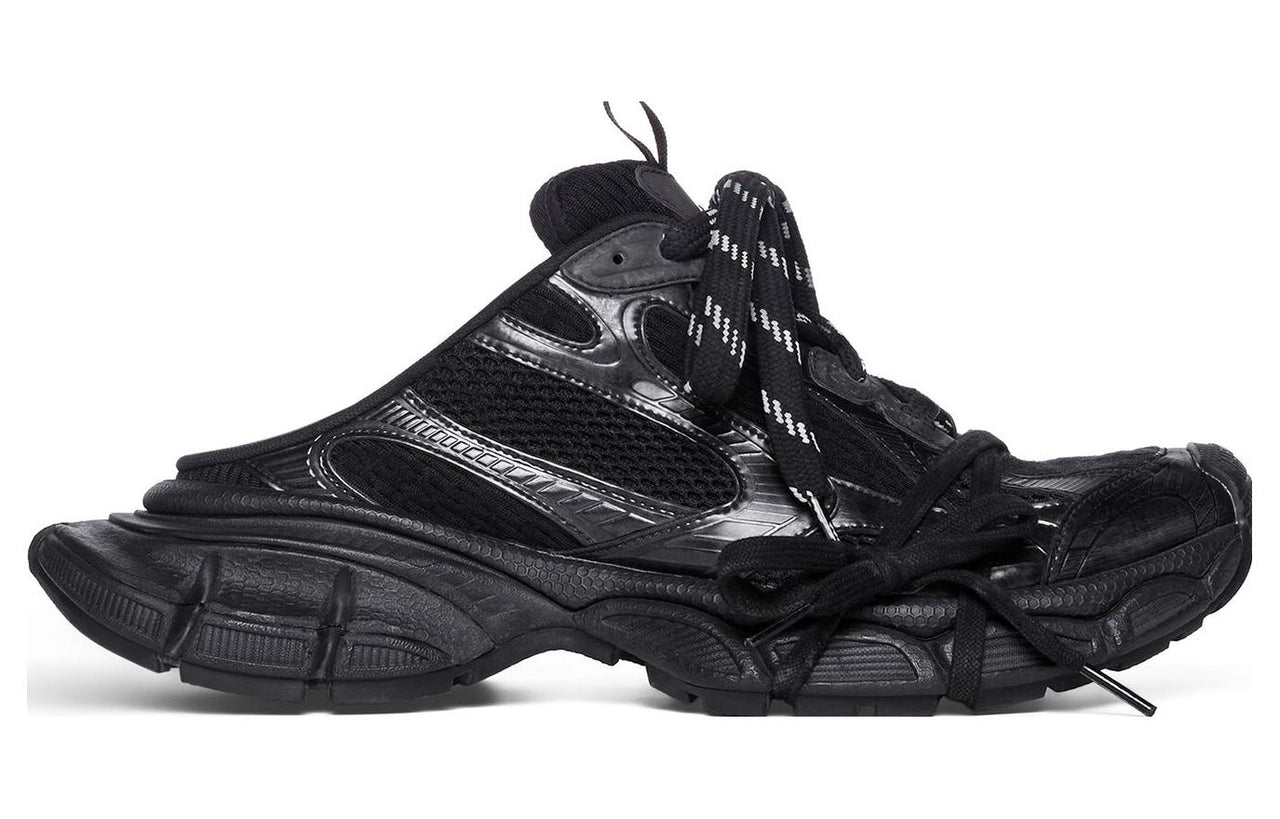 Balenciaga 3XL Mules 'Black Mesh and Polyurethane' 742672W3XL11010