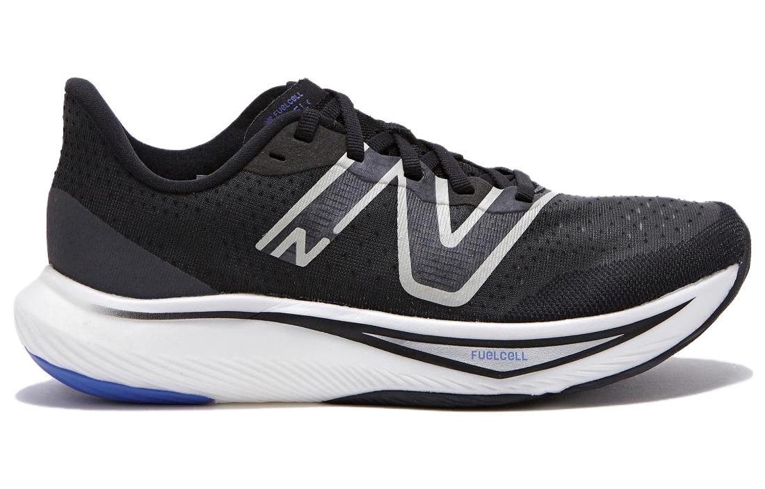 (WMNS) New Balance FuelCell Rebel V3 Road-Running Shoes 'Black White Blue' NBPFDS140Q