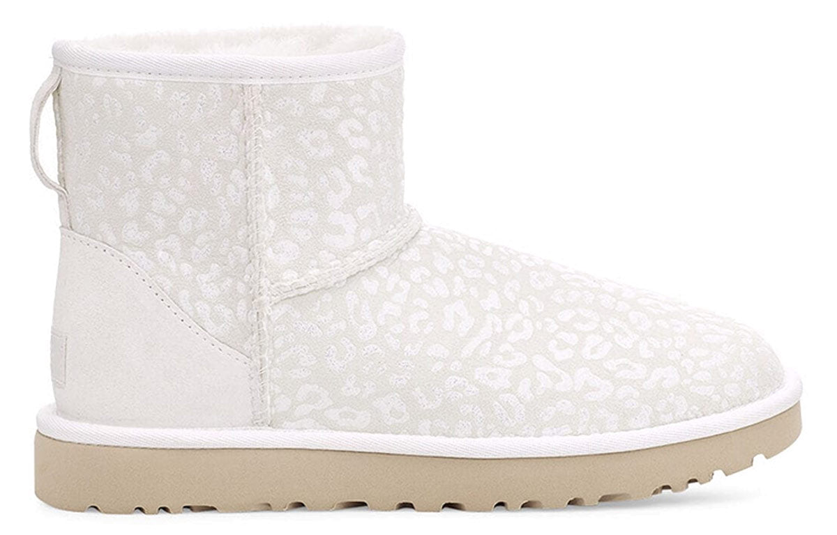 (WMNS) UGG Classic Mini Snow Leopard White 1113494-WHT